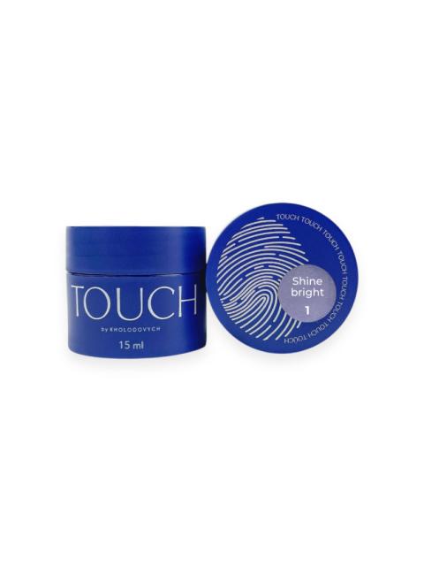 TOUCH Shine bright builder gel 01 - mleczno-fioletowy żel budujący z efektem perły, 15 ml