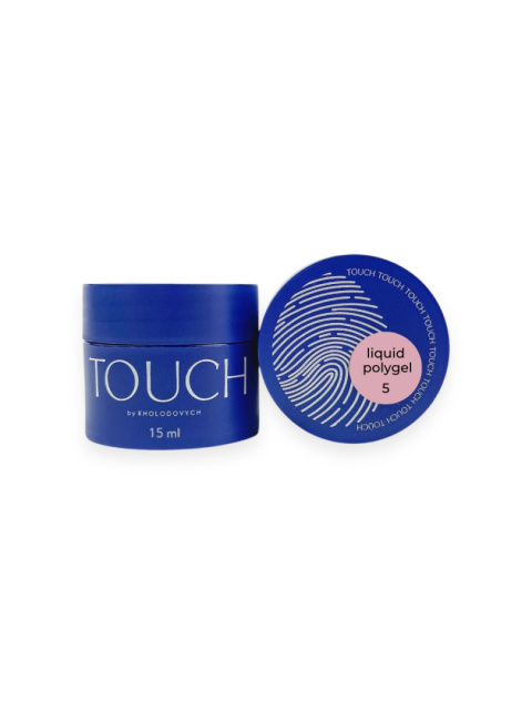 TOUCH Liquid polygel 05 - nudowy płynny akrylożel, 15 ml