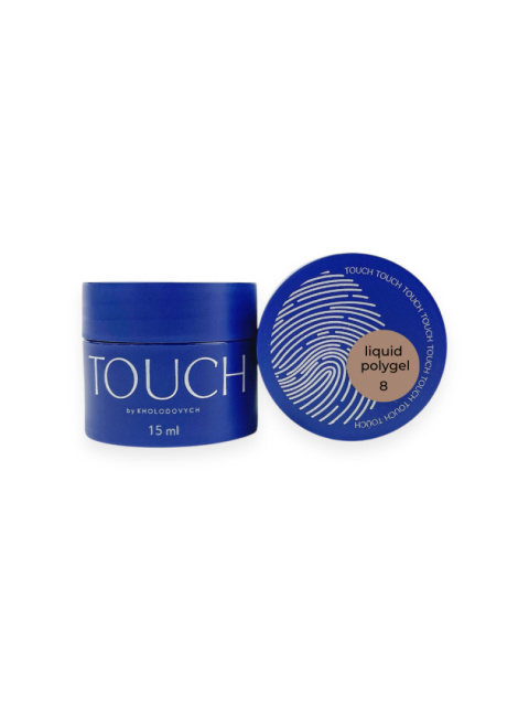 TOUCH Liquid polygel 08 - piaskowo-beżowo płynny akrylożel, 15 ml