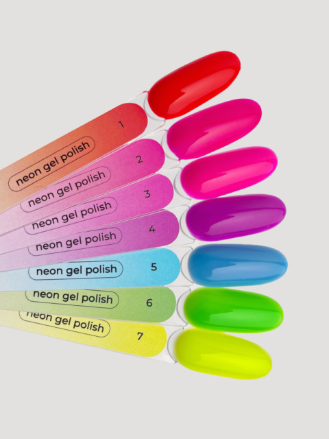 TOUCH Neon gel polish 01 - czerwony neonowy lakier hybrydowy, 9 ml