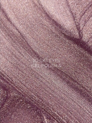 TOUCH 3D Cat Eyes Gel Polish 05 - lawendowo-fioletowy lakier hybrydowy z efektem „kociego oka”, 9 ml