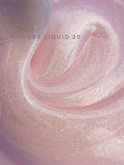 TOUCH Builder liquid 20 - mlecznoróżowy mocny żel z drobinką o płynnej koncystencji, 15 ml