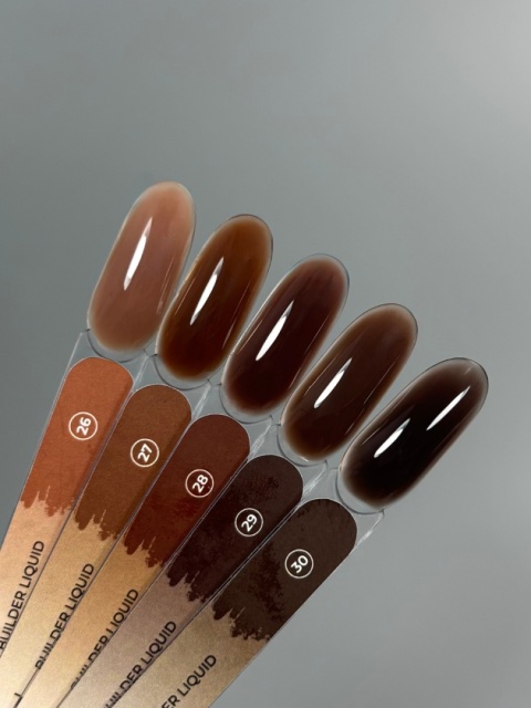 TOUCH Builder liquid 27 - ciepły karmelowo-brązowy mocny żel o płynnej koncystencji, 15 ml