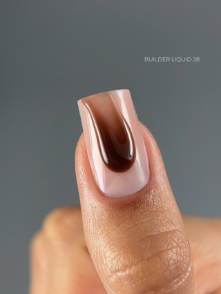 TOUCH Builder liquid 28 - głęboki czekoladowy mocny żel o płynnej koncystencji, 15 ml