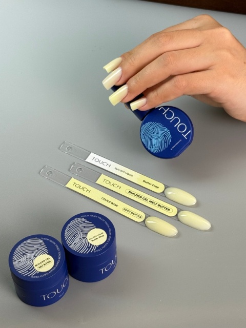 TOUCH Cover Base Soft Butter - baza hybrydowa kamuflująca o jasnożółtym odcieniu, 13 ml