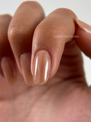 TOUCH Cover top Warm - kryjący top hybrydowy o delikatnym, ciepłym beżowym odcieniu, 13 ml