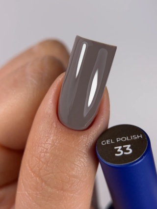 TOUCH Deep Pigment Gel Polish 33 – chłodny szary lakier hybrydowy, 9 ml