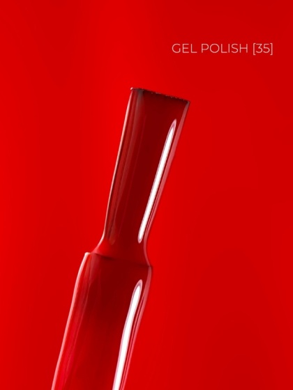 TOUCH Deep Pigment Gel Polish 35 – klasyczny czerwony lakier hybrydowy, 9 ml