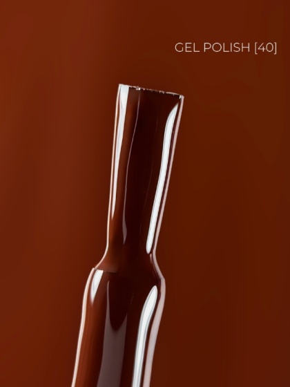 TOUCH Deep Pigment Gel Polish 40 – bordowy lakier hybrydowy, 9 ml