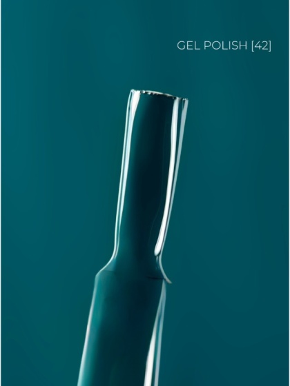 TOUCH Deep Pigment Gel Polish 42 - turkusowy lakier hybrydowy, 9 ml