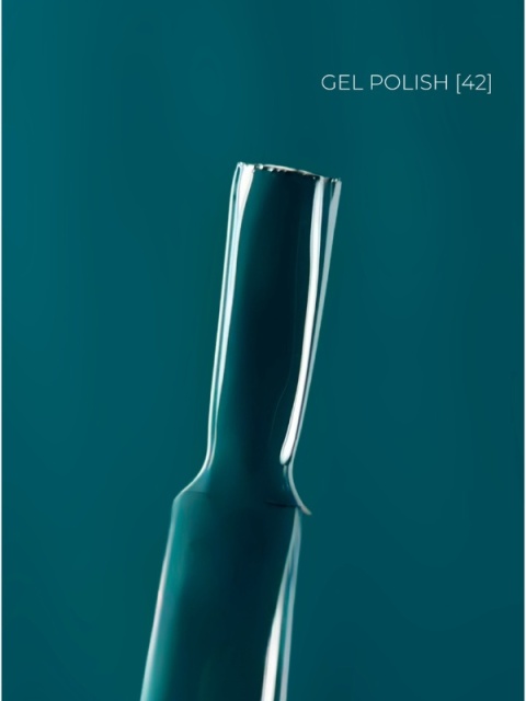 TOUCH Deep Pigment Gel Polish 42 - turkusowy lakier hybrydowy, 9 ml