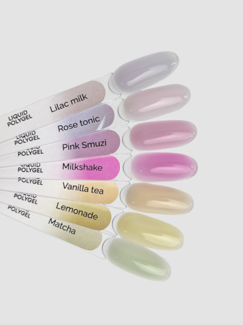 TOUCH Liquid polygel Matcha - zgaszono-zielony półprzezroczysty płynny akrylożel, 15 ml