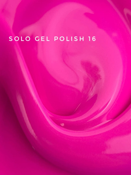 TOUCH Solo Gel Polish 16 – jednofazowy lakier hybrydowy 3w1, neonowy róż, 9 ml