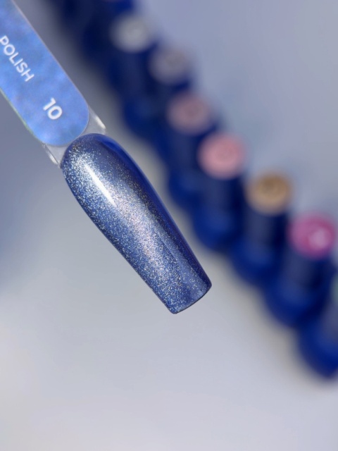 TOUCH 3D Cat Eyes Gel Polish 10 - granatowy lakier hybrydowy z efektem „kociego oka”, 9 ml