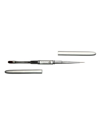TOUCH Brush Duo Expert - dwustronny pędzelek (do żelu 11 mm + liner 11 mm)