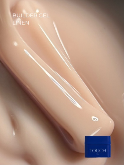 TOUCH Builder gel Linen - beżowy z różową nutą żel budujący, 10 ml