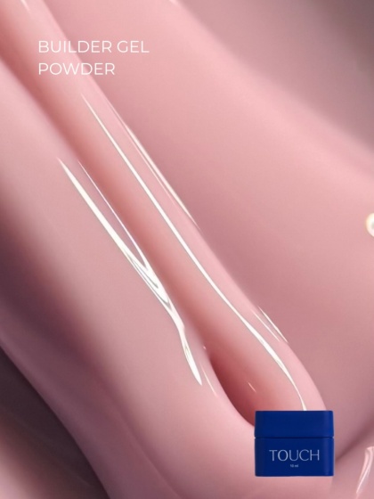 TOUCH Builder gel Powder - jasnoróżowy żel budujący, 10 ml