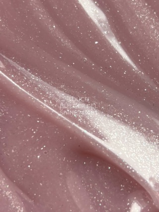 TOUCH Builder Gel Shine Mix 03 - jasnoróżowy żel budujący z delikatną drobinką, 15 ml