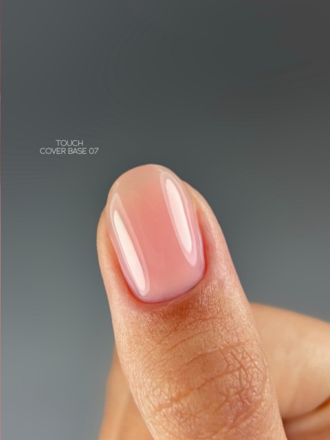 TOUCH Cover base 07 - różowo-beżowa baza hybrydowa, 13 ml