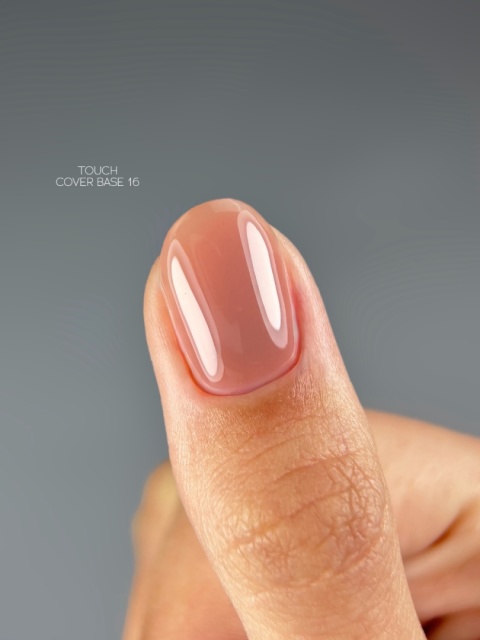 TOUCH Cover base 16 - ciemnobeżowa baza hybrydowa, 30 ml