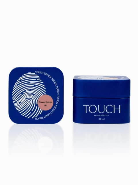 TOUCH Cover base 16 - ciemnobeżowa baza hybrydowa, 30 ml