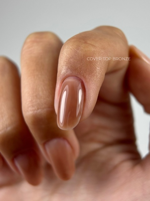 TOUCH Cover top Bronze - kryjący top hybrydowy o głębokim, brązowym odcieniu z nutą czekolady, 7 ml