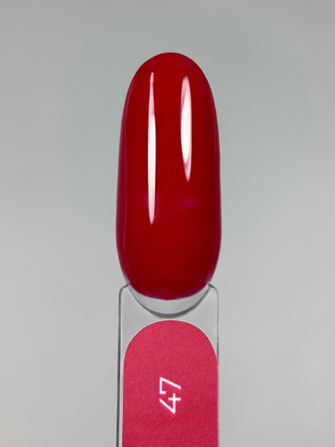 TOUCH Gel Polish 47 - wiśniowy czerwony lakier hybrydowy, 9 ml