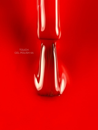 TOUCH Gel Polish 44 - intensywnie czerwony lakier hybrydowy, 9 ml