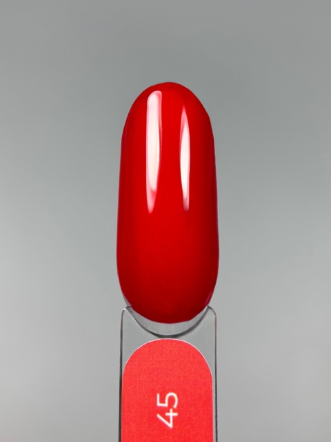 TOUCH Gel Polish 45 - klasyczny czerwony lakier hybrydowy, 9 ml