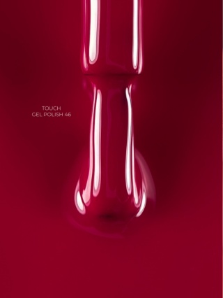 TOUCH Gel Polish 46 - malinowo-czerwony lakier hybrydowy, 9 ml