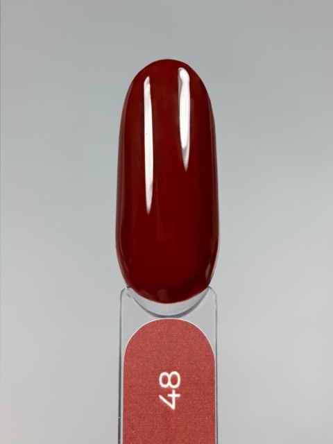TOUCH Gel Polish 48 - brązowo-czerwony lakier hybrydowy, 9 ml