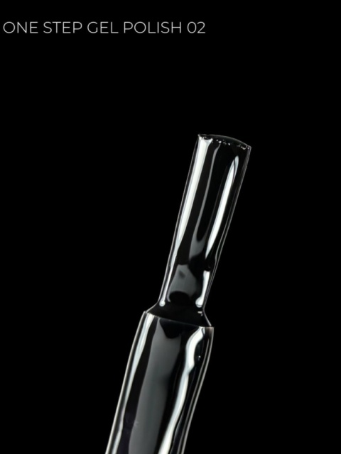 TOUCH One Step Gel Polish 02 - czarny jednofazowy lakier hybrydowy 3w1, 9 ml