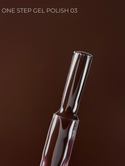 TOUCH One Step Gel Polish 03 - ciemnobrązowy jednofazowy lakier hybrydowy 3w1, 9 ml