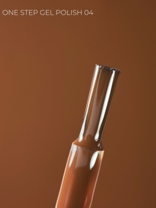 TOUCH One Step Gel Polish 04 - brązowy ciepły jednofazowy lakier hybrydowy 3w1, 9 ml