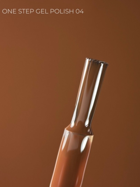TOUCH One Step Gel Polish 04 - brązowy ciepły jednofazowy lakier hybrydowy 3w1, 9 ml