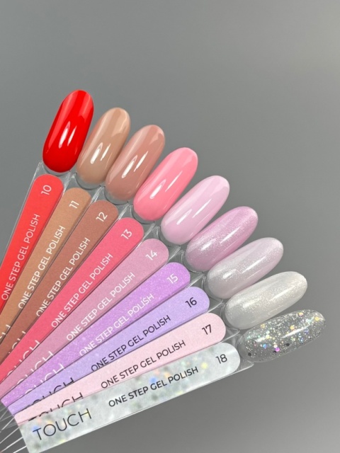 TOUCH One Step Gel Polish 09 - jaskrawoczerwony jednofazowy lakier hybrydowy 3w1, 9 ml