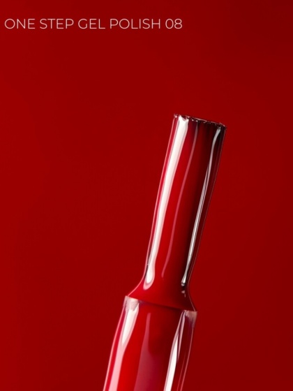TOUCH One Step Gel Polish 08 - wiśniowy jednofazowy lakier hybrydowy 3w1, 9 ml