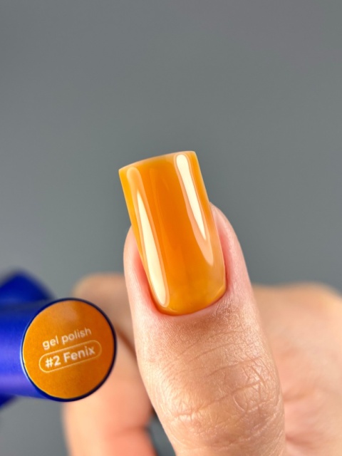 TOUCH Alchemy gel polish 02 Fenix - bursztynowy przezroczysty lakier hybrydowy, 9 ml