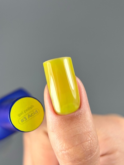 TOUCH Alchemy gel polish 03 Acid - żółty przezroczysty lakier hybrydowy, 9 ml