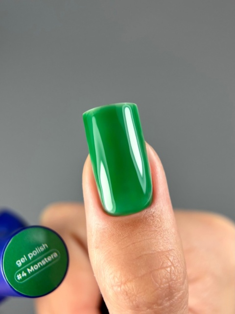TOUCH Alchemy gel polish 04 Monstera - zielony przezroczysty lakier hybrydowy, 9 ml