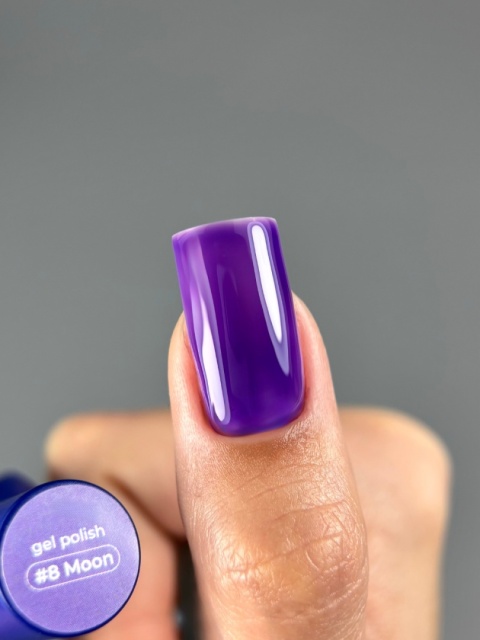 TOUCH Alchemy gel polish 08 Moon - fioletowy przezroczysty lakier hybrydowy, 9 ml