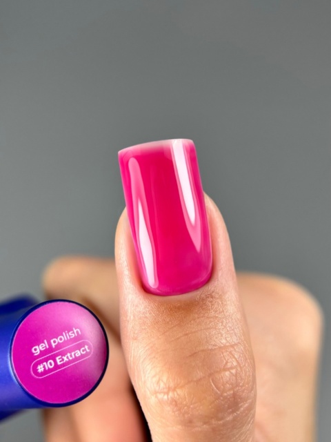 TOUCH Alchemy gel polish 10 Extract - różowy przezroczysty lakier hybrydowy, 9 ml