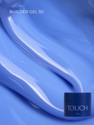 TOUCH Builder gel 50 - chłodny błękitny żel budujący, 15 ml