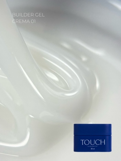 TOUCH Builder gel Crema 01 - mleczny żel budujący, 30 ml