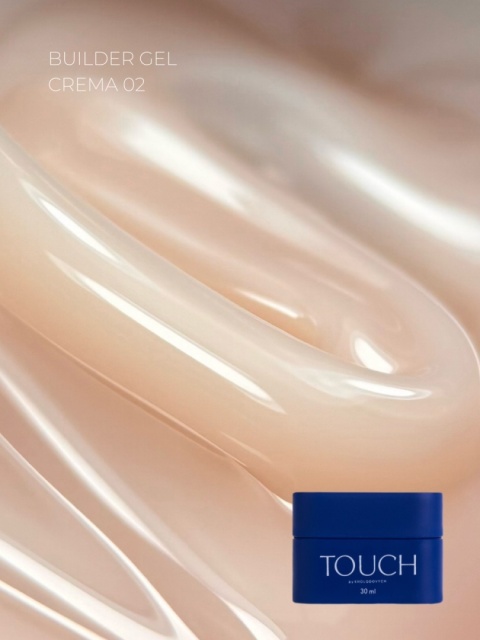 TOUCH Builder gel Crema 02 - mleczno-beżowy żel budujący, 30 ml