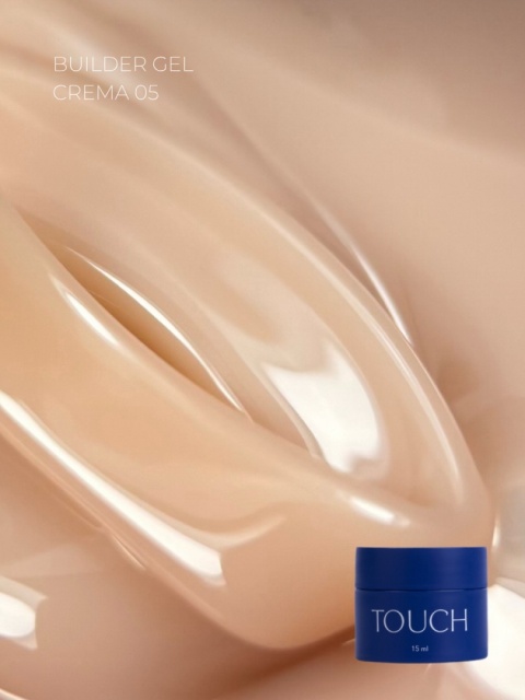 TOUCH Builder gel Crema 05 - karmelowo-beżowy żel budujący, 15 ml
