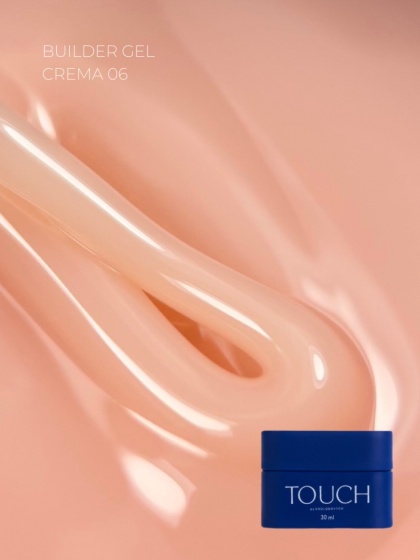 TOUCH Builder gel Crema 06 - beżowo-brzoskwiniowy żel budujący, 30 ml