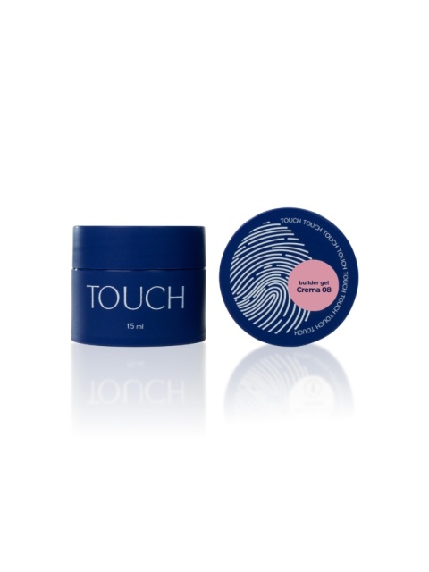 TOUCH Builder gel Crema 08 - jasnoróżowy żel budujący, 15 ml
