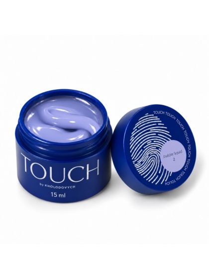 TOUCH Builder liquid 02 - biało-fioletowy mocny żel o płynnej koncystencji, 15 ml