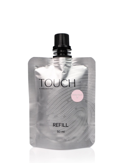 TOUCH Builder liquid 03 - delikatno-różowy mocny żel o płynnej koncystencji, 50 ml